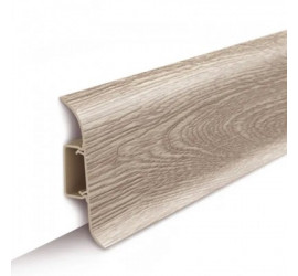 Плинтус напольный с центральной планкой 55мм 2,2м "Идеал Классик" Дуб латте/ 229 - фото - 2