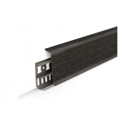 Плинтус напольный 70мм 2,2м "Деконика" Каштан серый / 352 - фото - 2