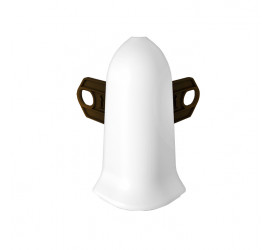 Угол для плинтуса 55мм "Идеал Классик" Белый / 001 наружный (комплект) - фото - 3