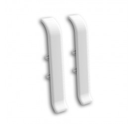 Соединитель для плинтуса 55мм "Идеал Классик" Белый / 001 - фото - 1