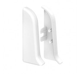 Торцевые (пара) для плинтуса 55мм "Идеал Классик" Белый / 001 - фото - 2