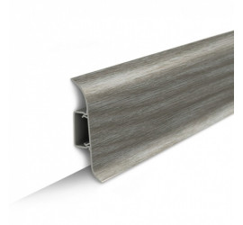 Плинтус напольный с центральной планкой 55мм 2,2м "Идеал Классик" Дуб пепельный / 210 - фото - 2