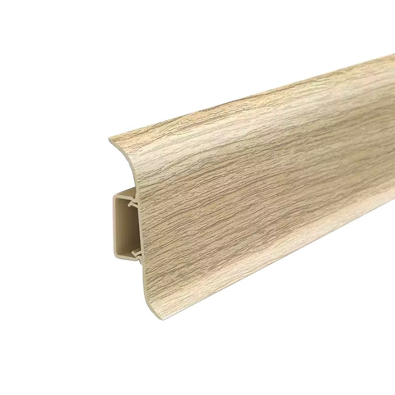 Плинтус напольный с центральной планкой 55мм 2,2м 