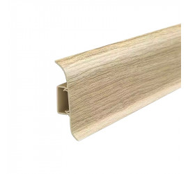 Плинтус напольный с центральной планкой 55мм 2,2м "Идеал Классик" Дуб северный / 213 - фото - 2