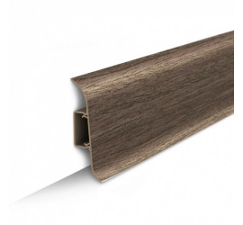 Плинтус напольный с центральной планкой 55мм 2,2м "Идеал Классик" Орех миланский / 292 - фото - 2