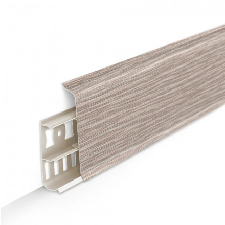 Плинтус напольный с кабель-каналами 85мм 2,2м 