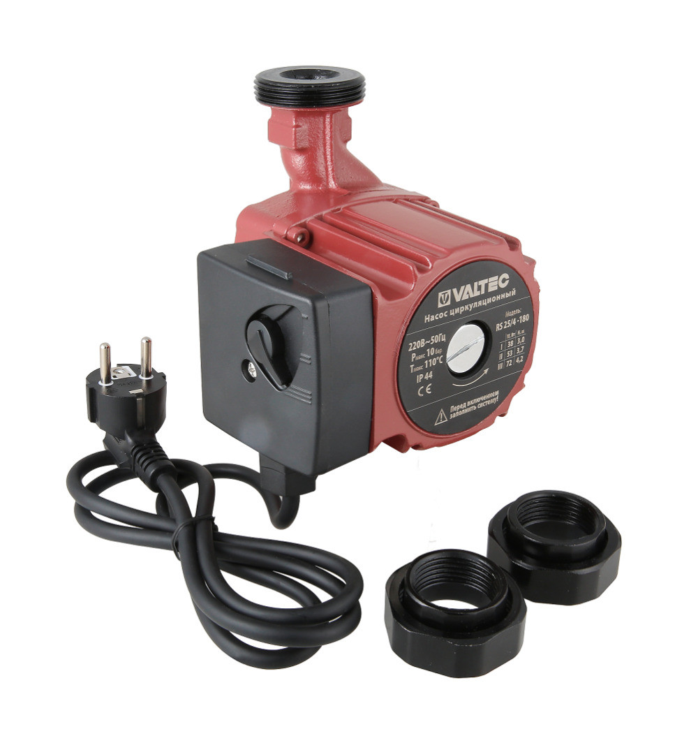 Насос циркуляционный VALTEC RS 25/4-180 с гайками VRS.254.18.0 - фото - 2