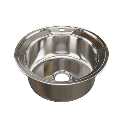 Мойка нержавейка MIXLINE круглая выпуск 3 1/2 d49 толщ. 0,6 с сифоном - фото - 2