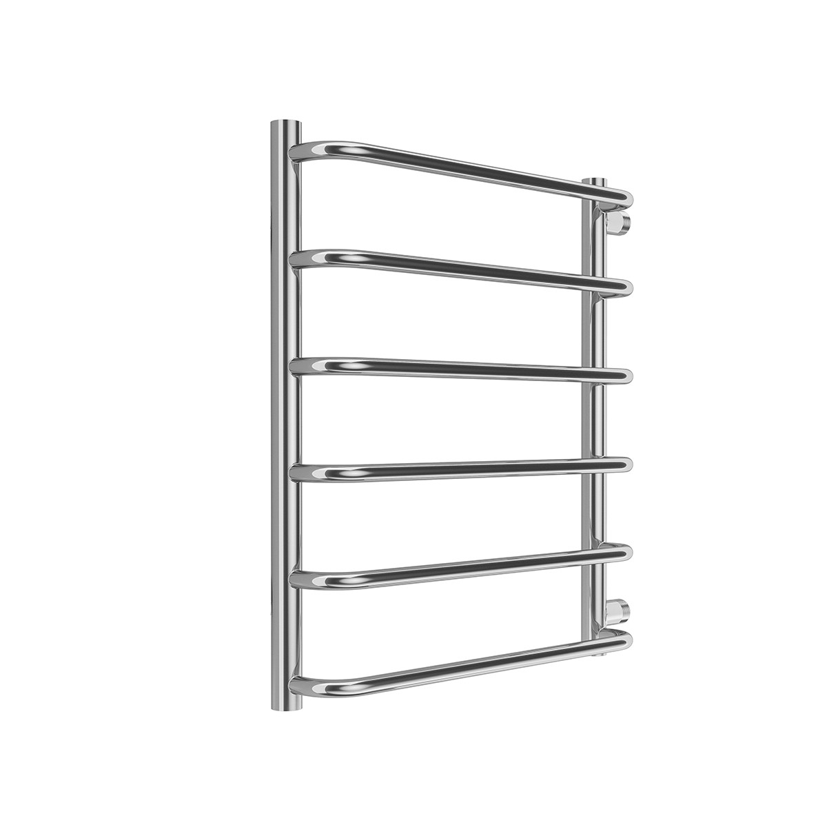 Полотенцесушитель водяной Terminus Стандарт П6, 500 x 600 мм, боковое подключение 500 мм, хром - фото - 2