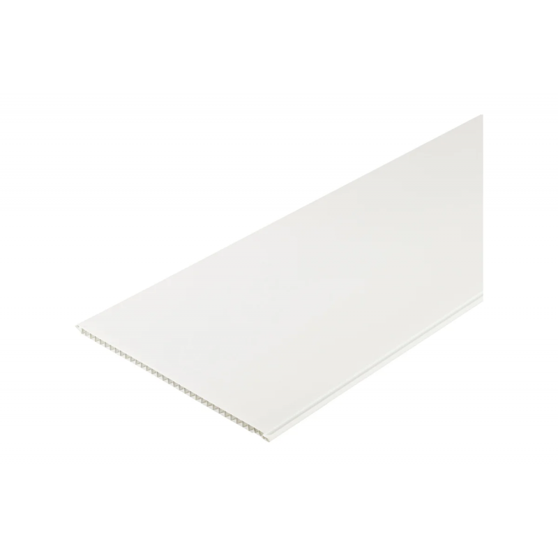 Панель ПВХ 2700*250*8мм Белая (матовая) Кронопласт - фото - 1