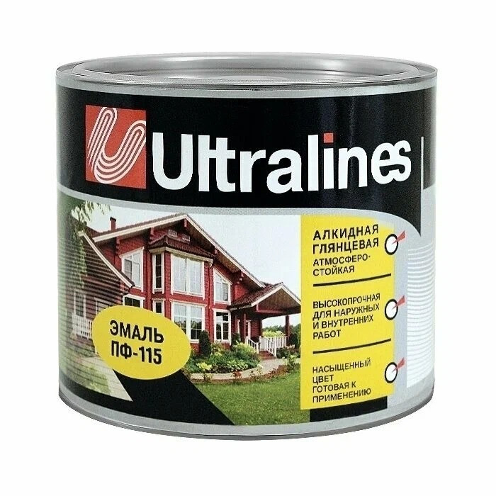 Эмаль ПФ-115 белая ULTRA LINES 2,6кг - фото - 1