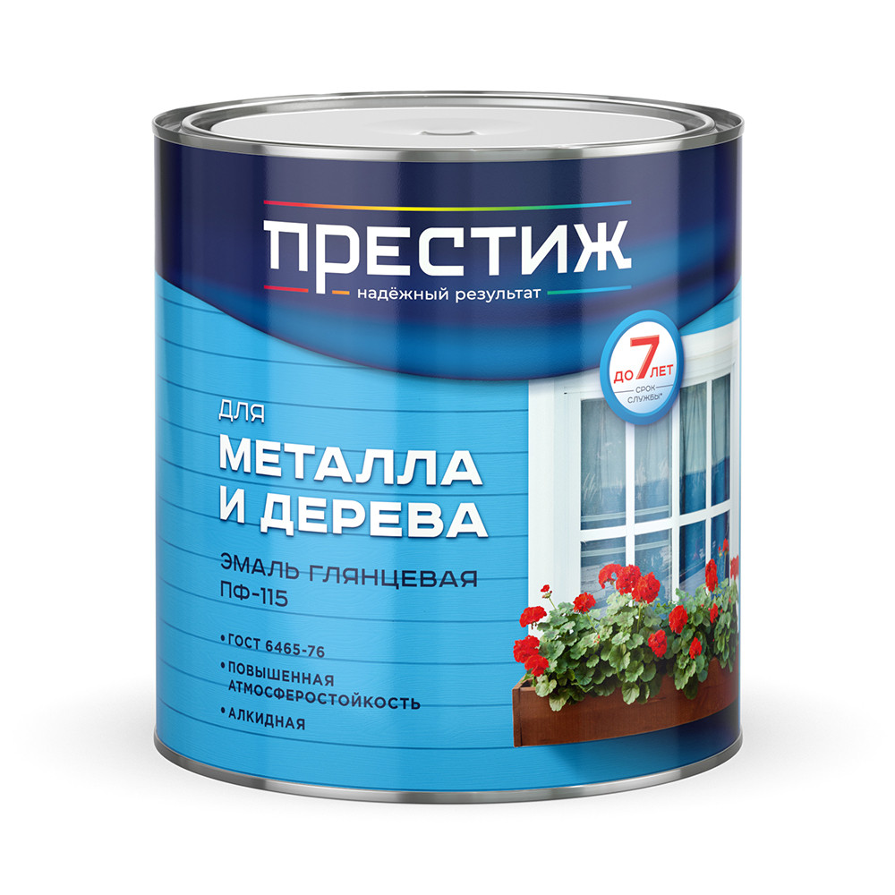 Эмаль ПФ-115 белая, глянцевая Престиж 2,8 кг - фото - 1