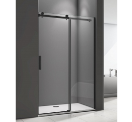 Душ.ограждение GOOD DOOR GALAXY WTW-110-C-B Прямое, стекло Прозр 6мм профиль черн (без поддона и автослива) - фото - 3
