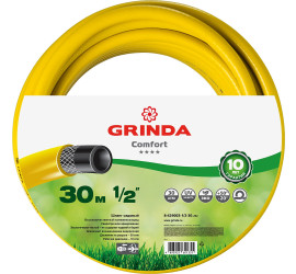 Шланг поливочный Grinda "COMFORT" 30 атм. армированный 3-х слойный 1/2"х30 м 8-429003-1/2-30 - фото - 2