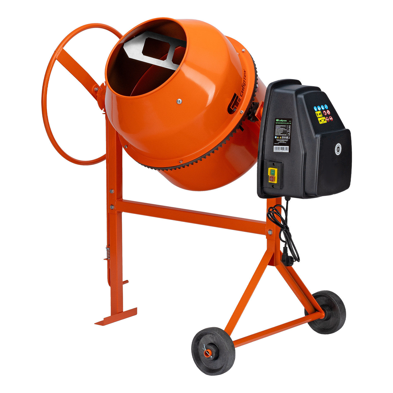 Бетоносмеситель БСН-130, мощность 500 Вт// Сибртех - фото - 3