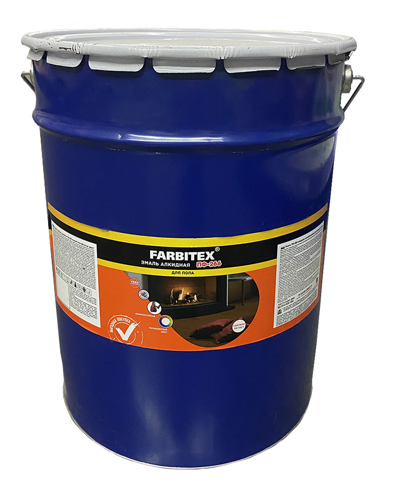 Эмаль ПФ-266 алкидная для пола жёлто-коричневая 