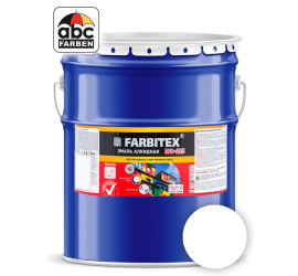 Эмаль ПФ-115 белая "Farbitex" 20 кг - фото - 1