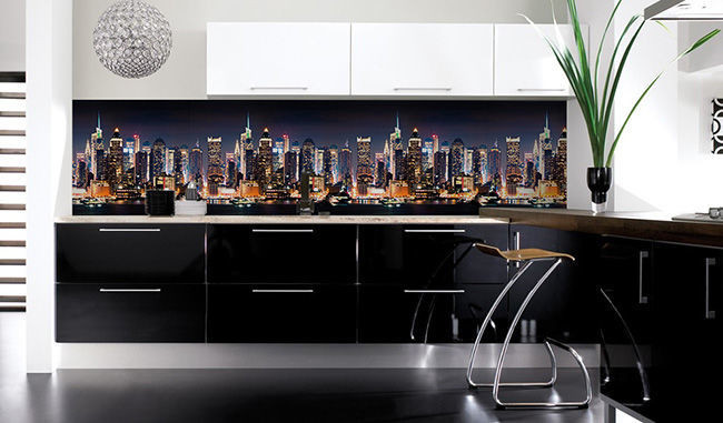 Листовая декоративная панель пластиковая Город 2 м*0,6 - фото - 1