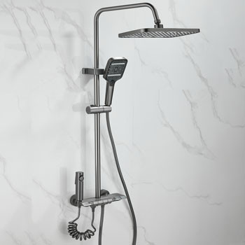 Душевая система MATRIX настенная со смесителем SMF-723977/GY - фото - 4