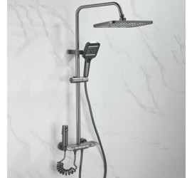 Душевая система MATRIX настенная со смесителем SMF-723977/GY - 4 Душевая система MATRIX настенная со смесителем SMF-723977/GY - фото - 4