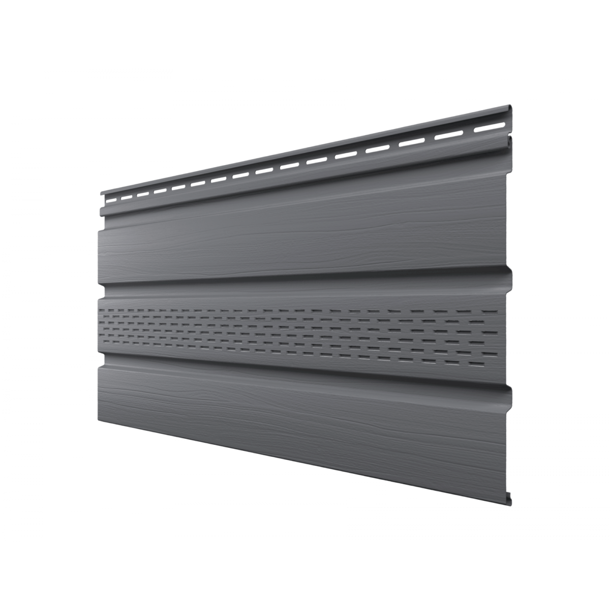 Софит ТЕХНОНИКОЛЬ частично перфорированный Бруния (Серый) 3м - фото - 1