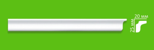 Плинтус потолочный АМ/КМ -25 - фото - 1