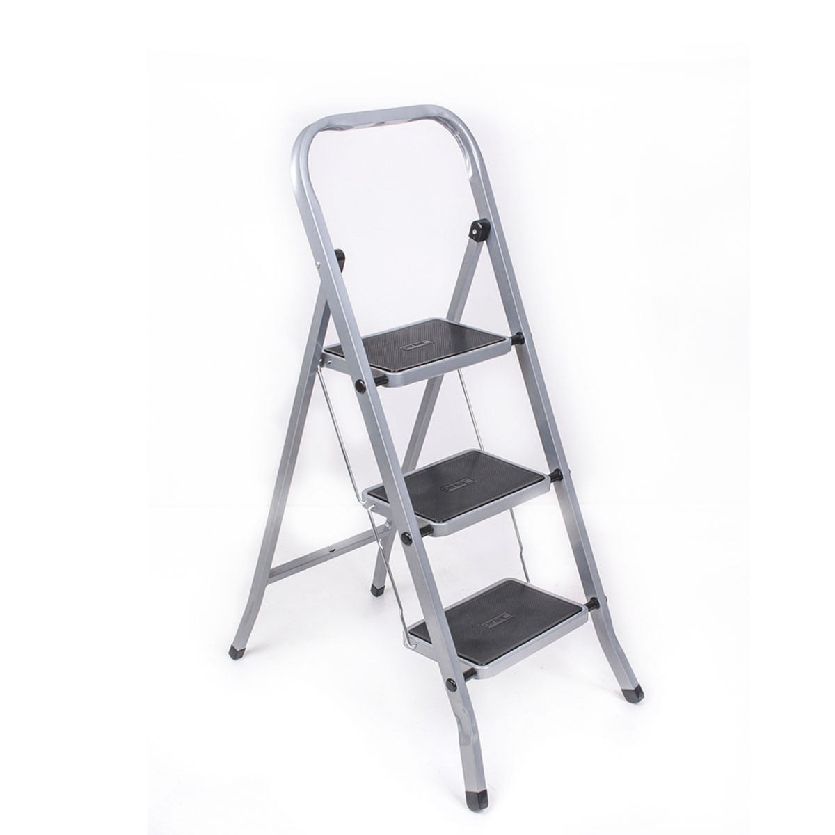 Стремянка стальная Perilla by Doglular Class Plus, 3 широкие ступени - фото - 1