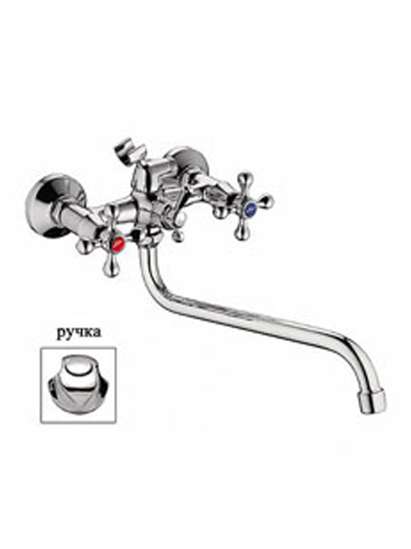 L2226 Смеситель для ванны Ledeme 1/2 м/к шаров. переключение - фото - 1