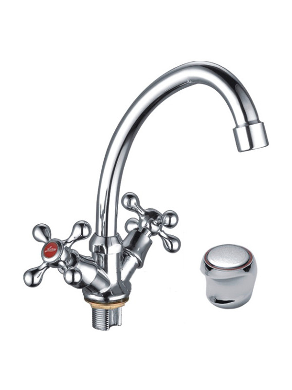 L4917 Смеситель для кухни Ledeme м/к крепление гайка - фото - 1