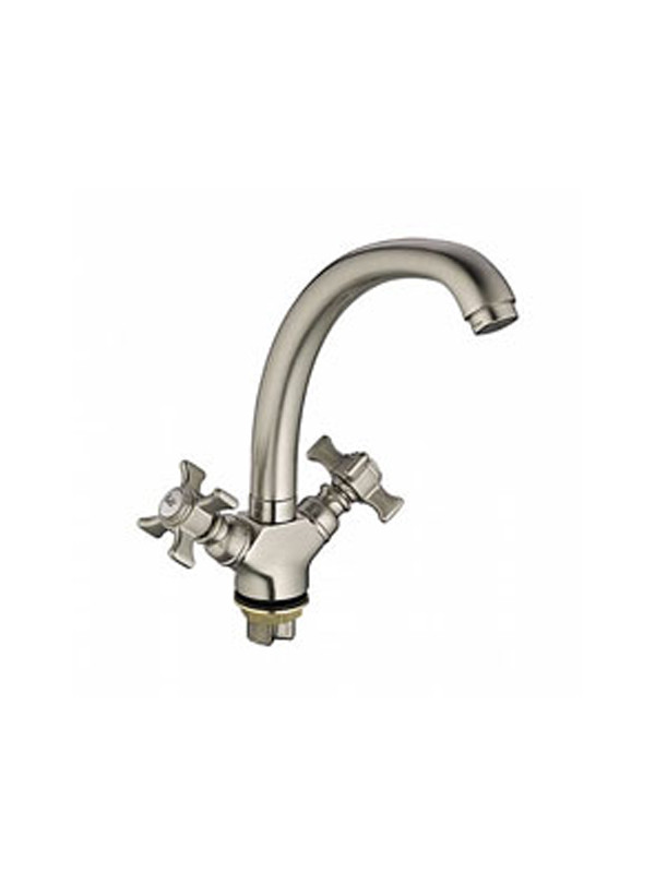 L5911А Смеситель для кухни Ledeme м/к крепление гайка (Сатин) - фото - 1