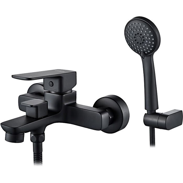 L3280В Смеситель для ванны Ledeme кор.нос (черный) - фото - 1