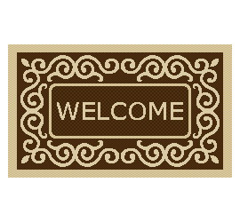 Ковер Циновка ТПЕ sz8708/а1/11 0,4*0,6 (0,24 м2) - фото - 1