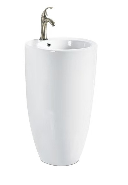 Напольная раковина HOLLER F-2214 (500*500*820мм), белый - фото - 2