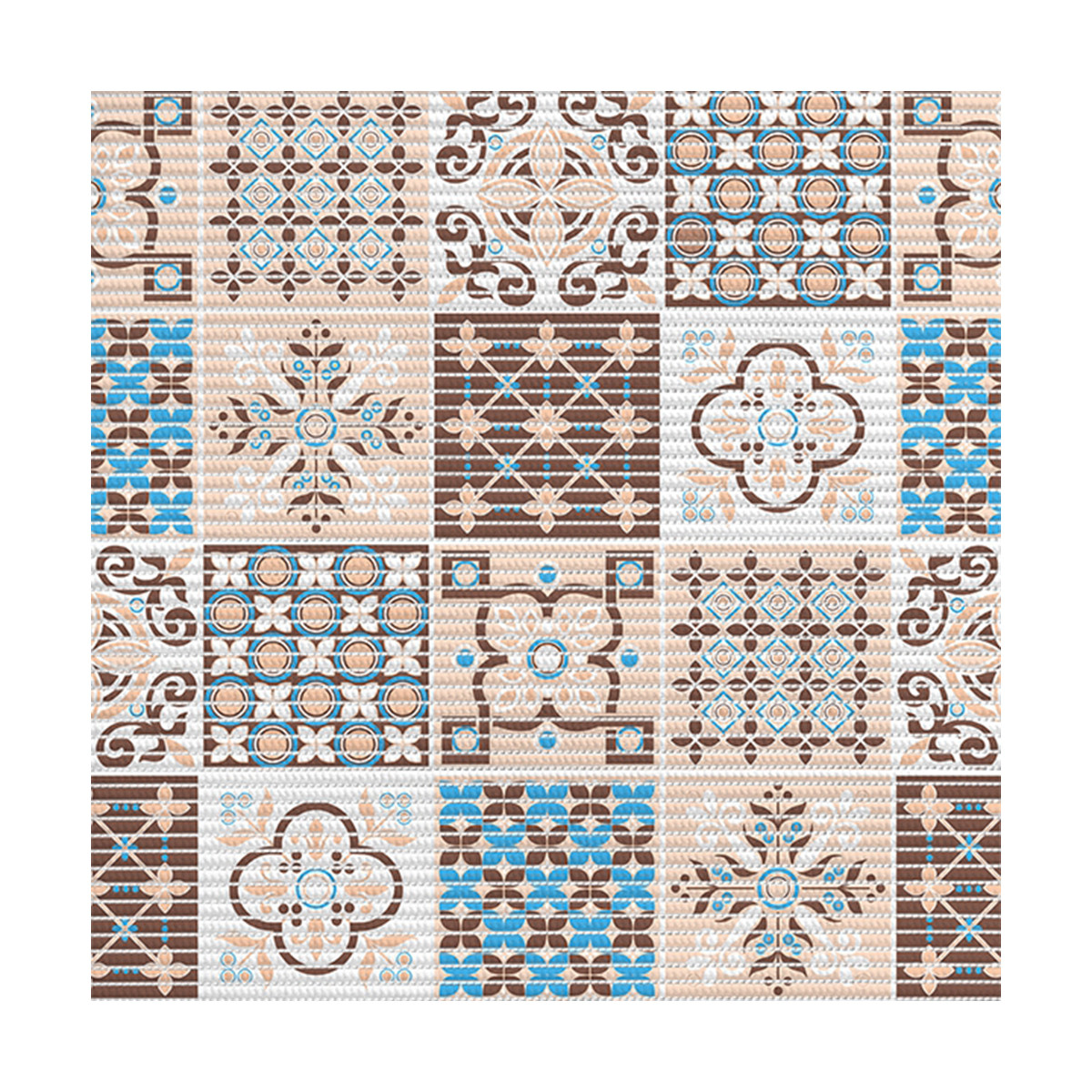 7089-225РТ-Brown-Blue Коврик 
