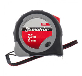 Рулетка Continuous fixation, 7,5 м х 25 мм, двухкомпонентный корпус, плавная фиксация /Matrix/ 31090	 - фото - 1